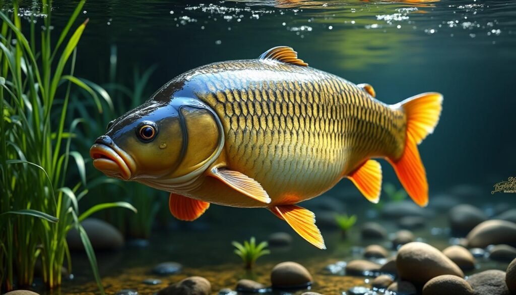 découvrez à quoi pourrait ressembler une carpe impressionnante de 60 kg, avec ses caractéristiques uniques et sa taille exceptionnelle.