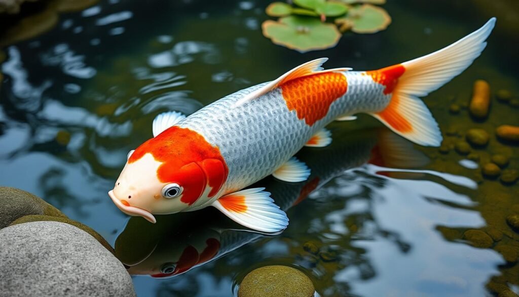 découvrez la beauté élégante de la carpe koï asagi, connue pour ses couleurs bleues et rouges distinctives. parfaite pour les amateurs d'aquariophilie souhaitant ajouter une touche japonaise traditionnelle à leur bassin.