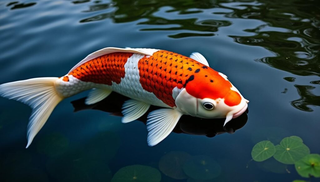 découvrez la carpe koï beni kumonryu, une variété rare et magnifique reconnue pour ses couleurs vibrantes et ses motifs uniques. parfaite pour embellir votre jardin aquatique.