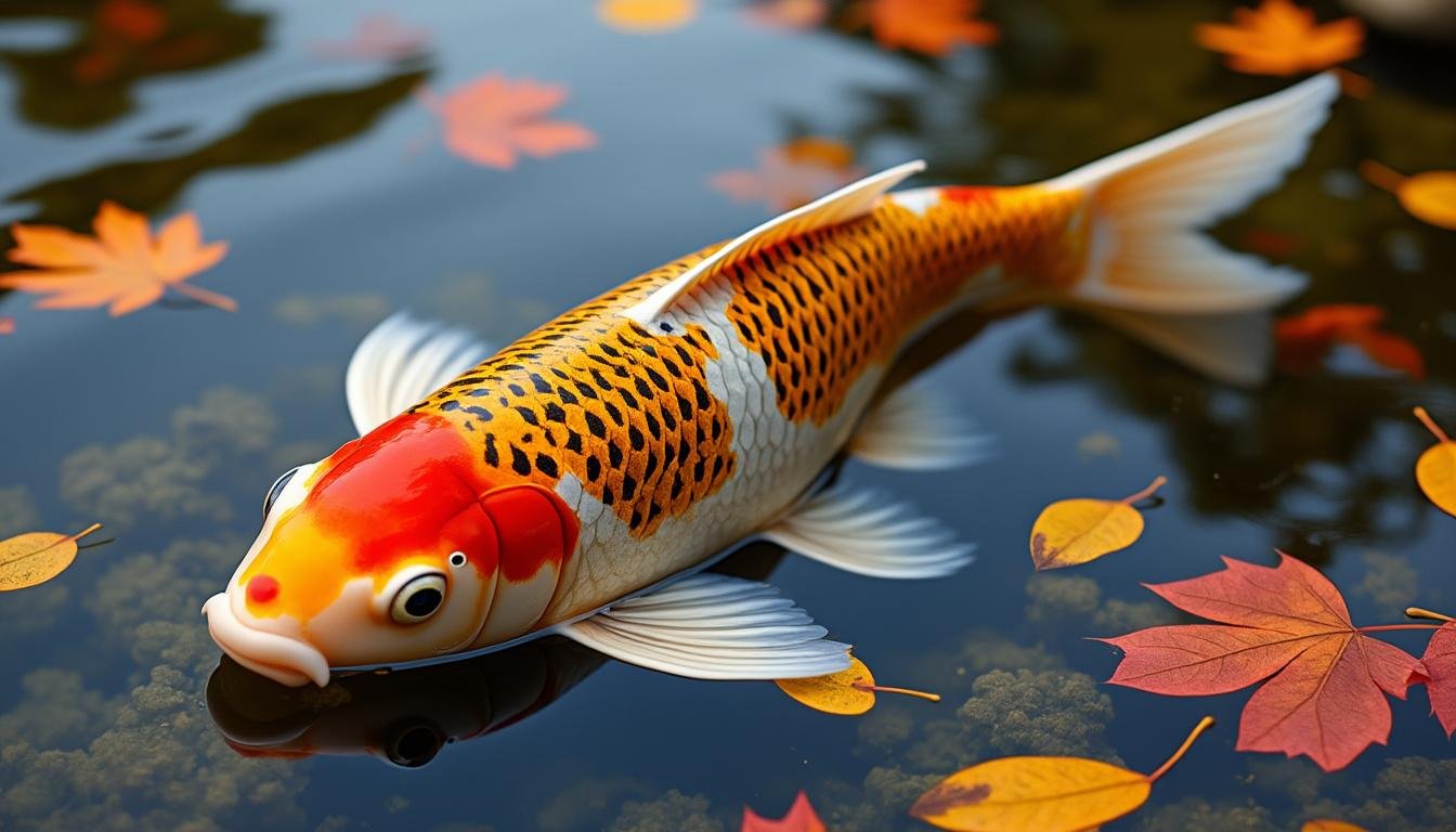découvrez la carpe koï brown ochiba, un poisson ornemental élégant aux motifs brun orangé uniques, idéal pour embellir votre bassin ou aquarium.