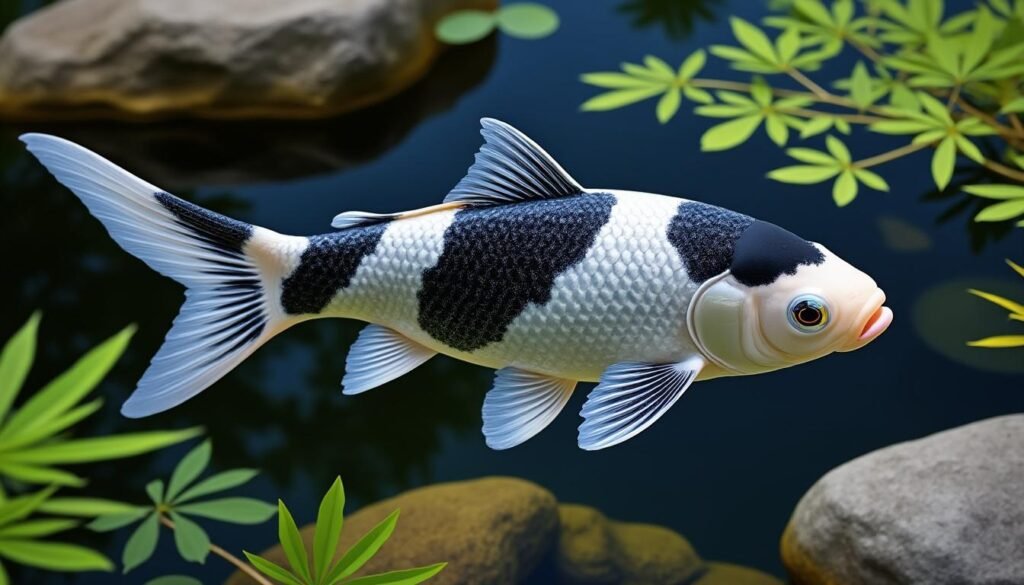 découvrez la carpe koï ginrin bekko, une variété unique et éclatante, parfaite pour embellir votre bassin et apporter une touche d'élégance japonaise à votre jardin aquatique.