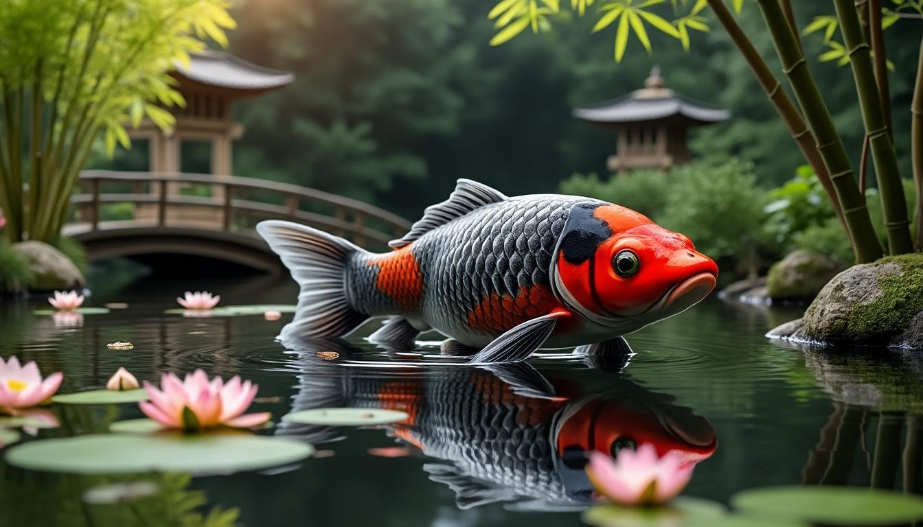 découvrez la carpe koï ginrin chagoi, une variété élégante aux écailles scintillantes, idéale pour embellir votre bassin et apporter sérénité à votre jardin aquatique.