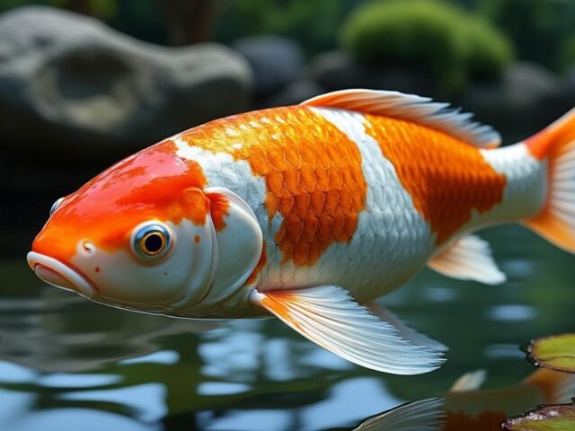 Carpe Koï Ginrin Kohaku