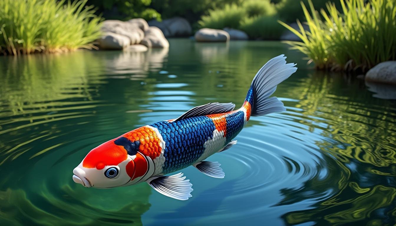 découvrez la carpe koï ginrin shusui, une variété élégante et brillante, parfaite pour embellir votre bassin avec des couleurs vives et un éclat unique.