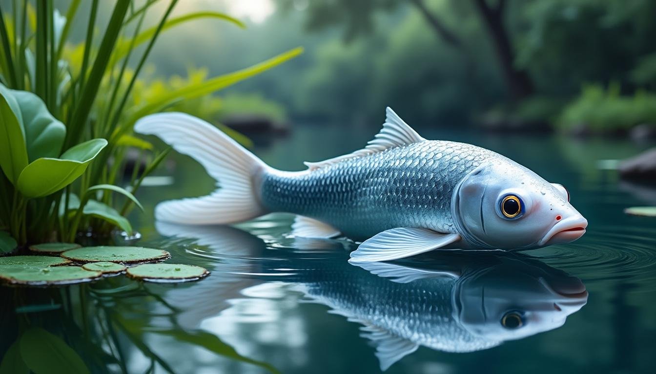 découvrez la beauté unique de la carpe koï ginrin soragoi, une variété aux écailles scintillantes et aux couleurs éclatantes, idéale pour embellir votre bassin ou jardin aquatique.