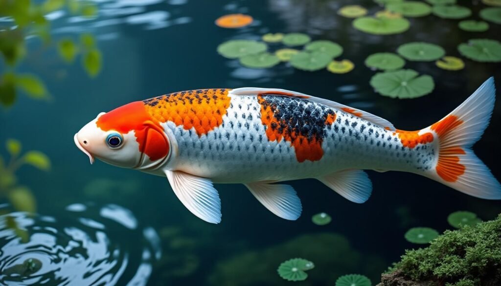 découvrez la carpe koï hana shusui, une variété élégante et colorée, parfaite pour embellir votre étang avec grâce et originalité.