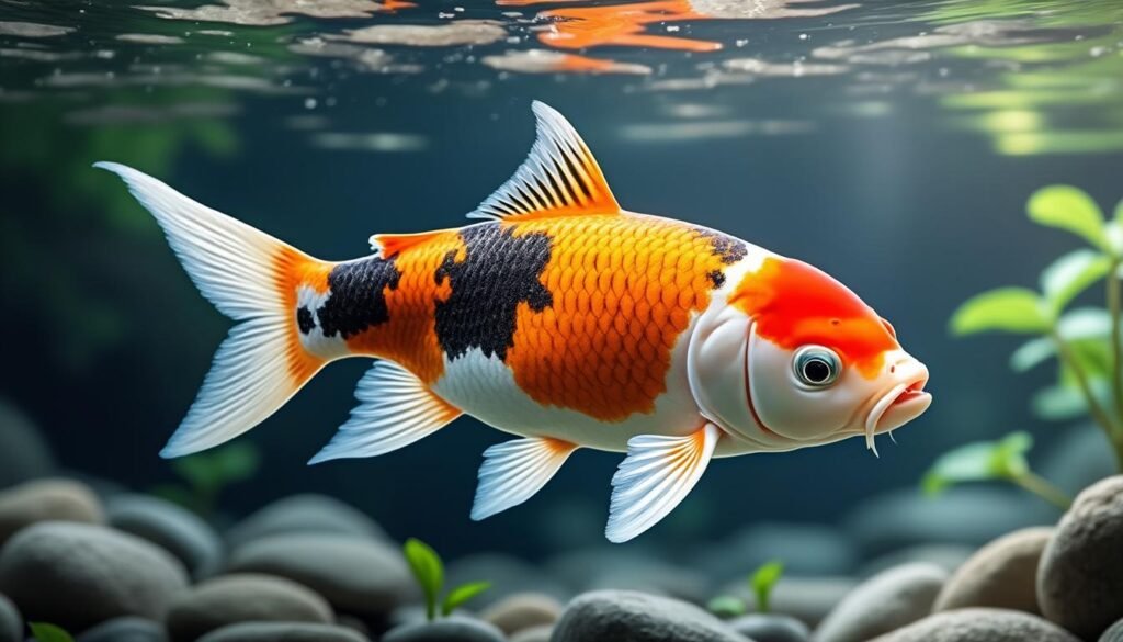 découvrez la carpe koï hariwake, une variété élégante aux couleurs éclatantes, idéale pour embellir votre bassin avec grâce et sérénité.