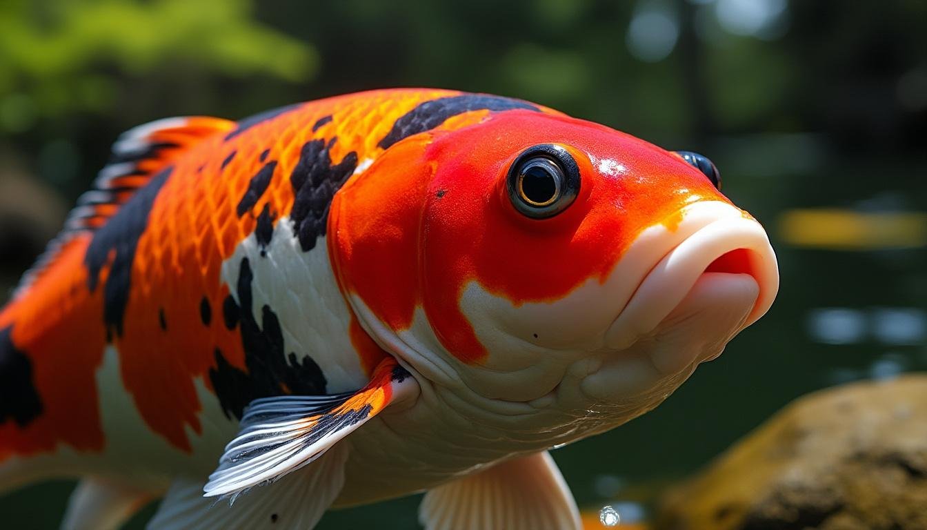 découvrez la carpe koï hikari hi utsuri, une variété exceptionnelle aux couleurs éclatantes, parfaite pour embellir votre bassin avec élégance et originalité.