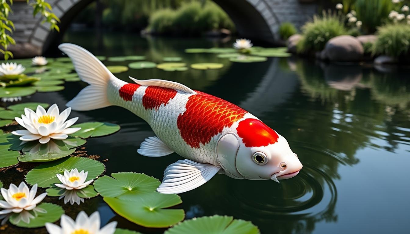 découvrez la beauté unique de la carpe koï kikusui, un poisson ornemental aux motifs éclatants, idéal pour embellir votre bassin ou jardin aquatique.
