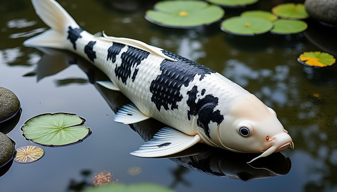 découvrez la beauté unique de la carpe koï matsukawabake, une variété prisée pour ses motifs distinctifs et ses couleurs éclatantes, parfaite pour embellir votre bassin.