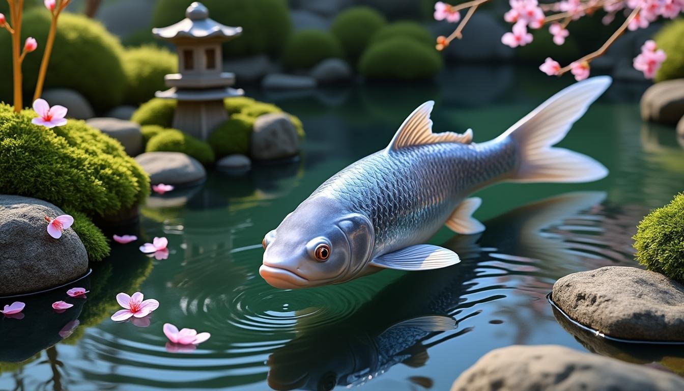 découvrez la carpe koï nezu ogon, une variété élégante aux écailles brillantes qui apportera beauté et sérénité à votre bassin jardin.