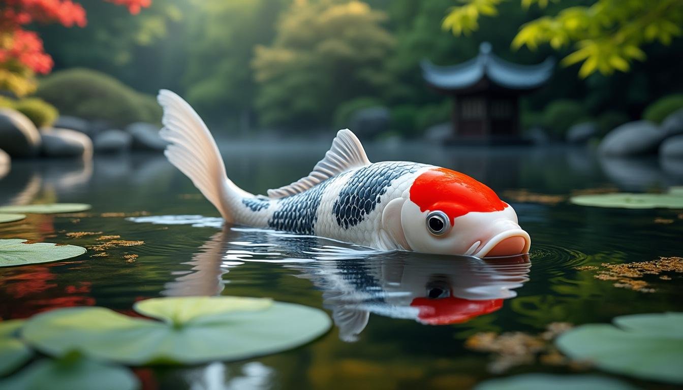découvrez la beauté unique de la carpe koï tancho goshiki, une variété prisée pour ses couleurs éclatantes et son motif distinctif. parfaite pour enrichir votre bassin avec élégance et sérénité.