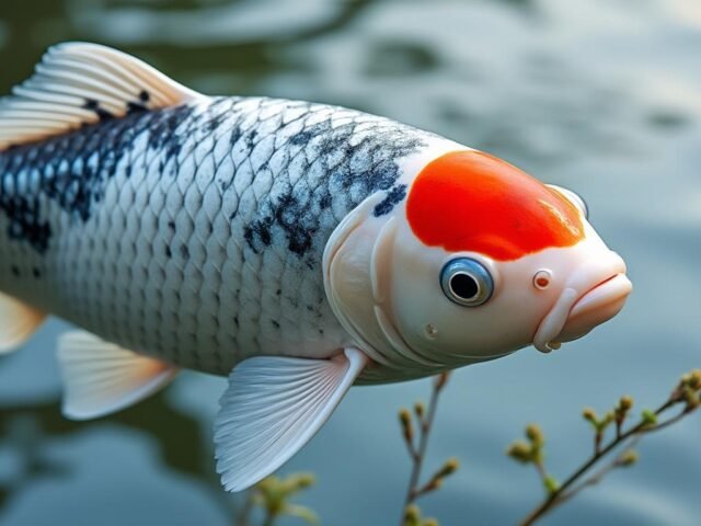 Carpe Koï Tancho Kujaku