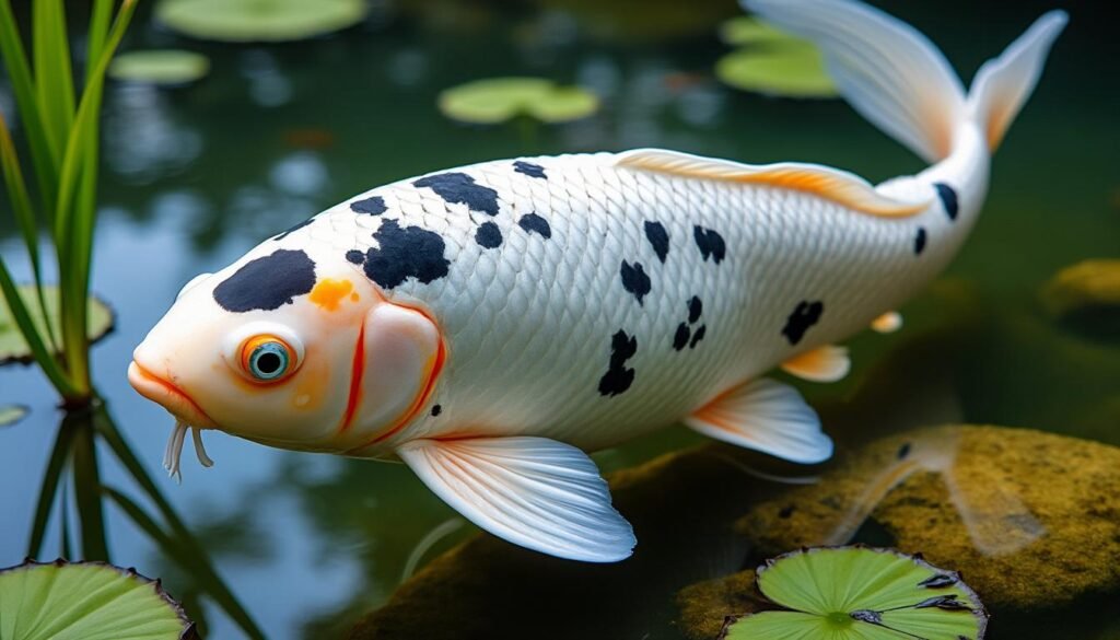 découvrez la carpe koï tora bekko, une variété élégante aux motifs contrastés, idéale pour embellir votre bassin avec ses couleurs riches et son caractère apaisant.