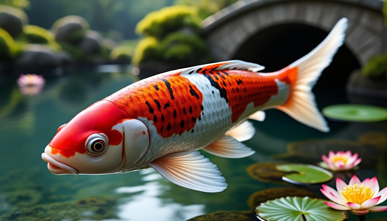 découvrez la carpe koï yamatonishiki, une variété élégante et colorée, idéale pour embellir votre étang avec grâce et originalité.
