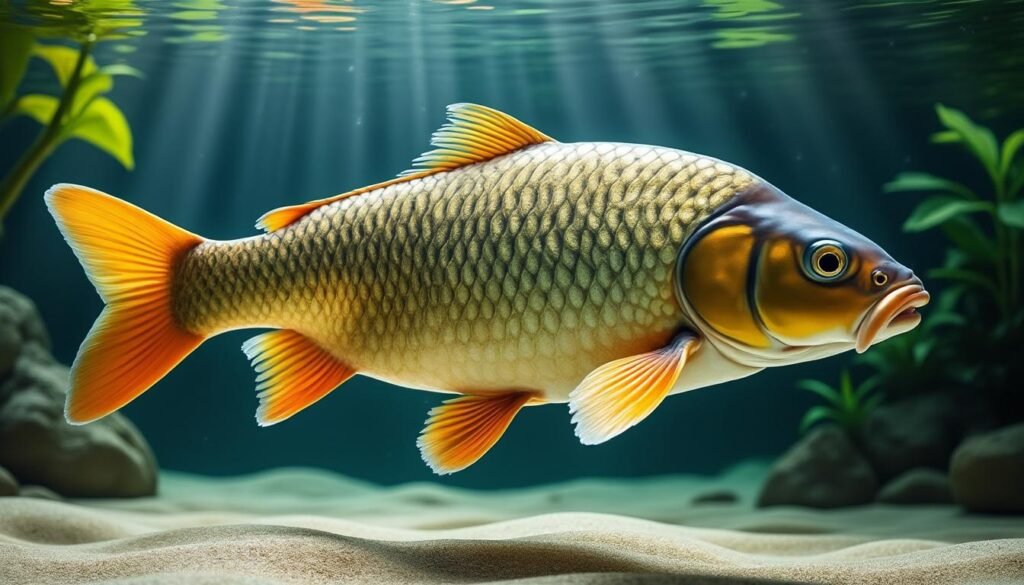 découvrez la carpe entièrement écailleuse, un poisson d'eau douce apprécié pour sa robustesse et sa beauté naturelle. idéal pour les amateurs de pêche et les passionnés d'aquariophilie.