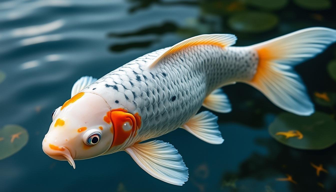 Carpe ghost koi (hybride koï × commune)