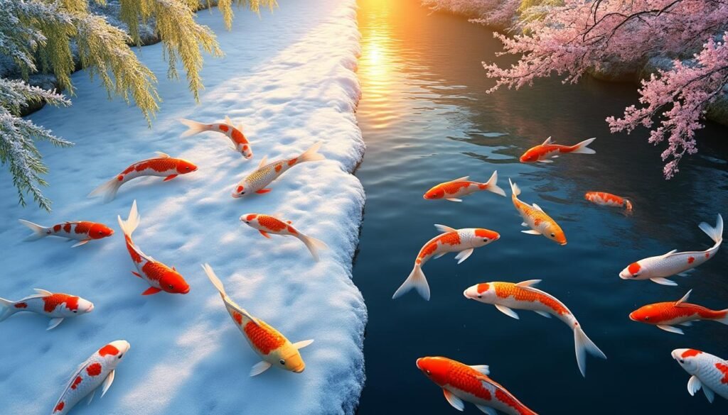 découvrez comment les carpes s'adaptent et survivent aux températures extrêmes dans leur environnement naturel.