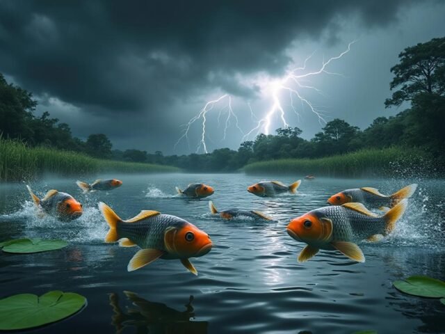 Comment les carpes réagissent aux orages