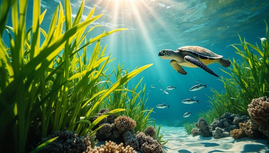 découvrez comment les herbiers marins influencent les déplacements des espèces marines et leur impact sur l'écosystème aquatique.