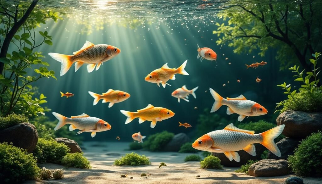 découvrez comment les carpes contribuent à l'équilibre écologique des étangs en régulant la végétation aquatique et en favorisant la biodiversité.