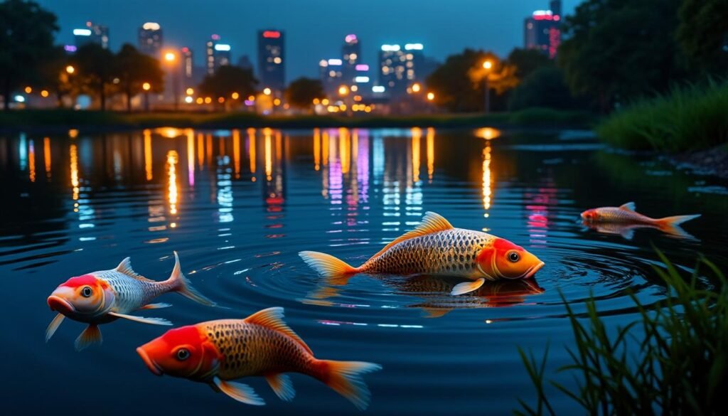 découvrez comment la pollution lumineuse influence le comportement des carpes et affecte leur habitat naturel.