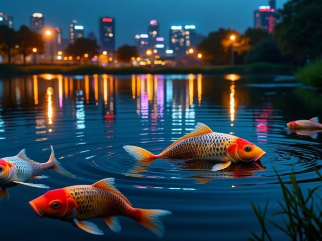 Pollution lumineuse et comportement des carpes