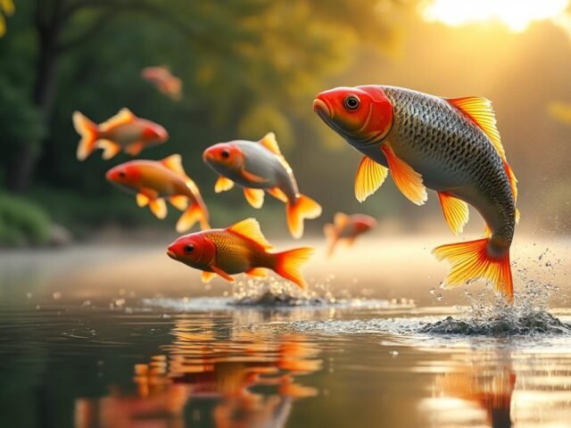 Pourquoi les carpes sautent le matin