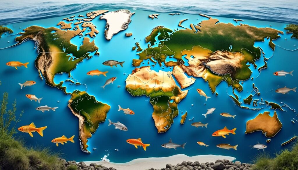 découvrez la répartition mondiale des carpes, leurs habitats naturels et leur présence dans différents écosystèmes aquatiques à travers le globe.
