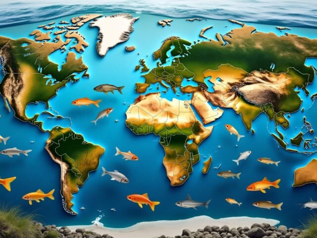 Répartition mondiale des carpes