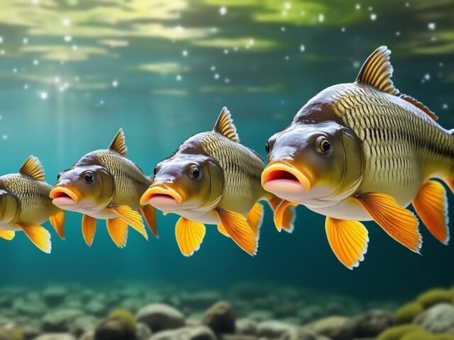 Taille moyenne des carpes selon les pays