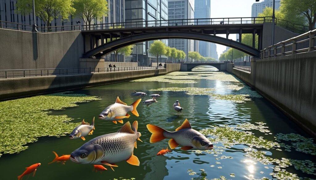 découvrez comment les carpes s’adaptent aux changements liés à l’urbanisation et les impacts sur leur habitat naturel.