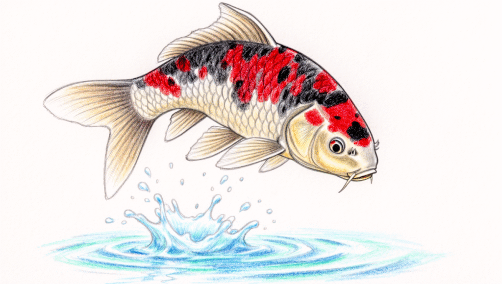 Carpe-Koi-Goshiki-Sanke-dessin