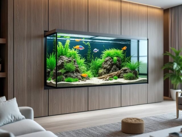 Guide complet sur les aquariums muraux ou encastrés : contraintes, prix et faisabilité